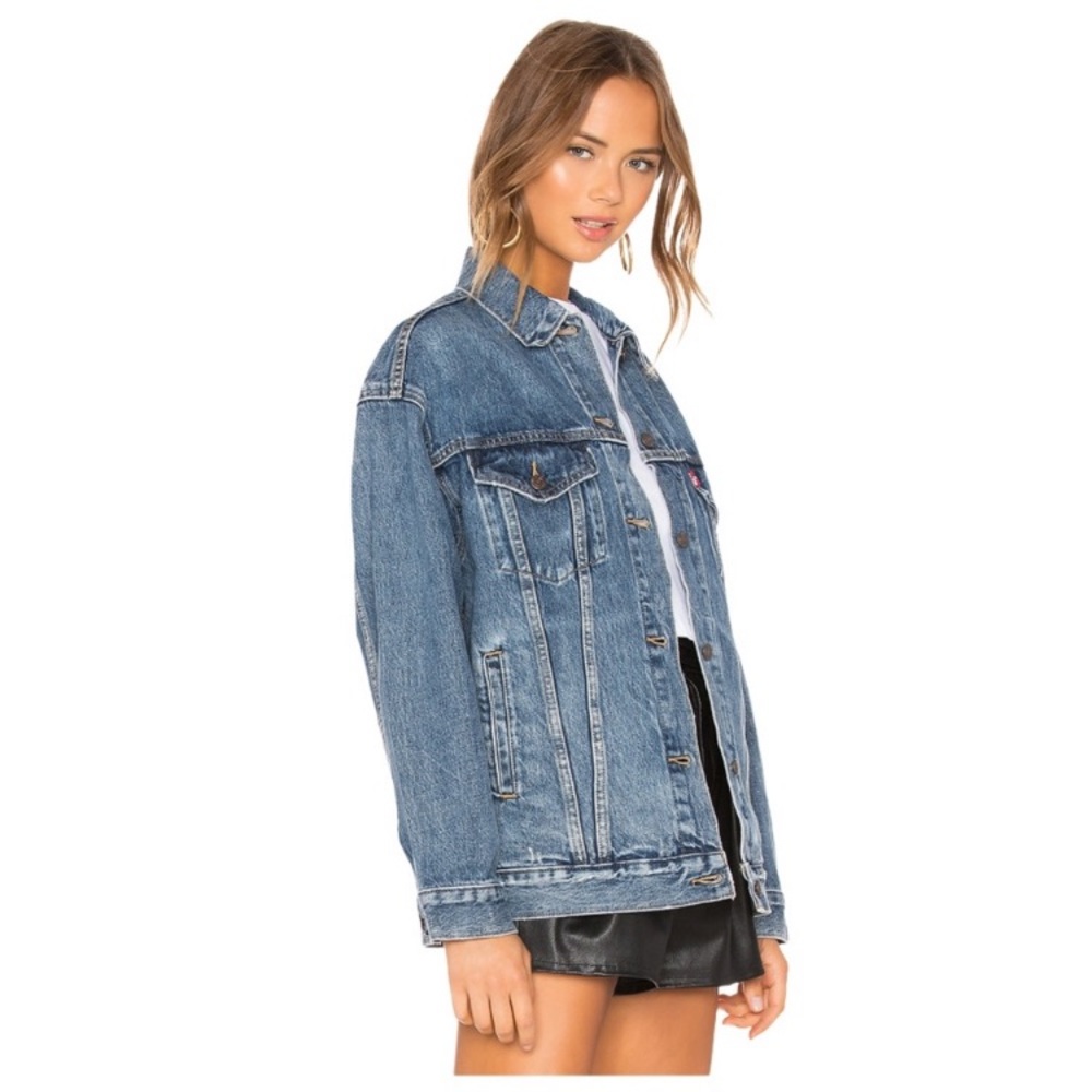 Levi’s baggy oversized denim jean jacket NWT - Picture 3 of 8